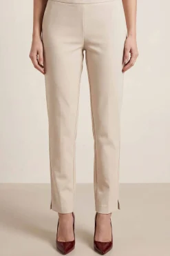 Beige Women Pants-447960118