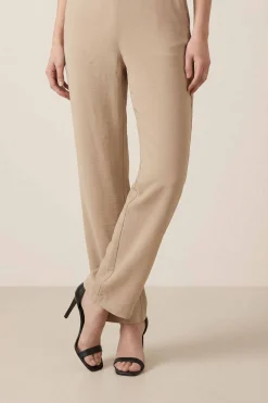 Beige Women Pants-447950118
