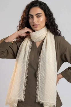 Beige Women Scarf-447882118