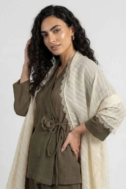 Beige Women Scarf-447882118