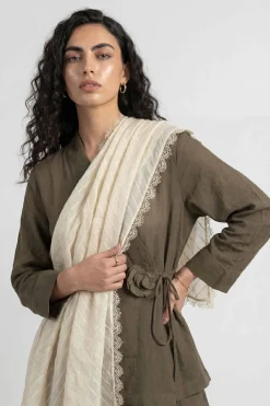 Beige Women Scarf-447882118