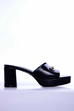 Black Block Heels-440692903