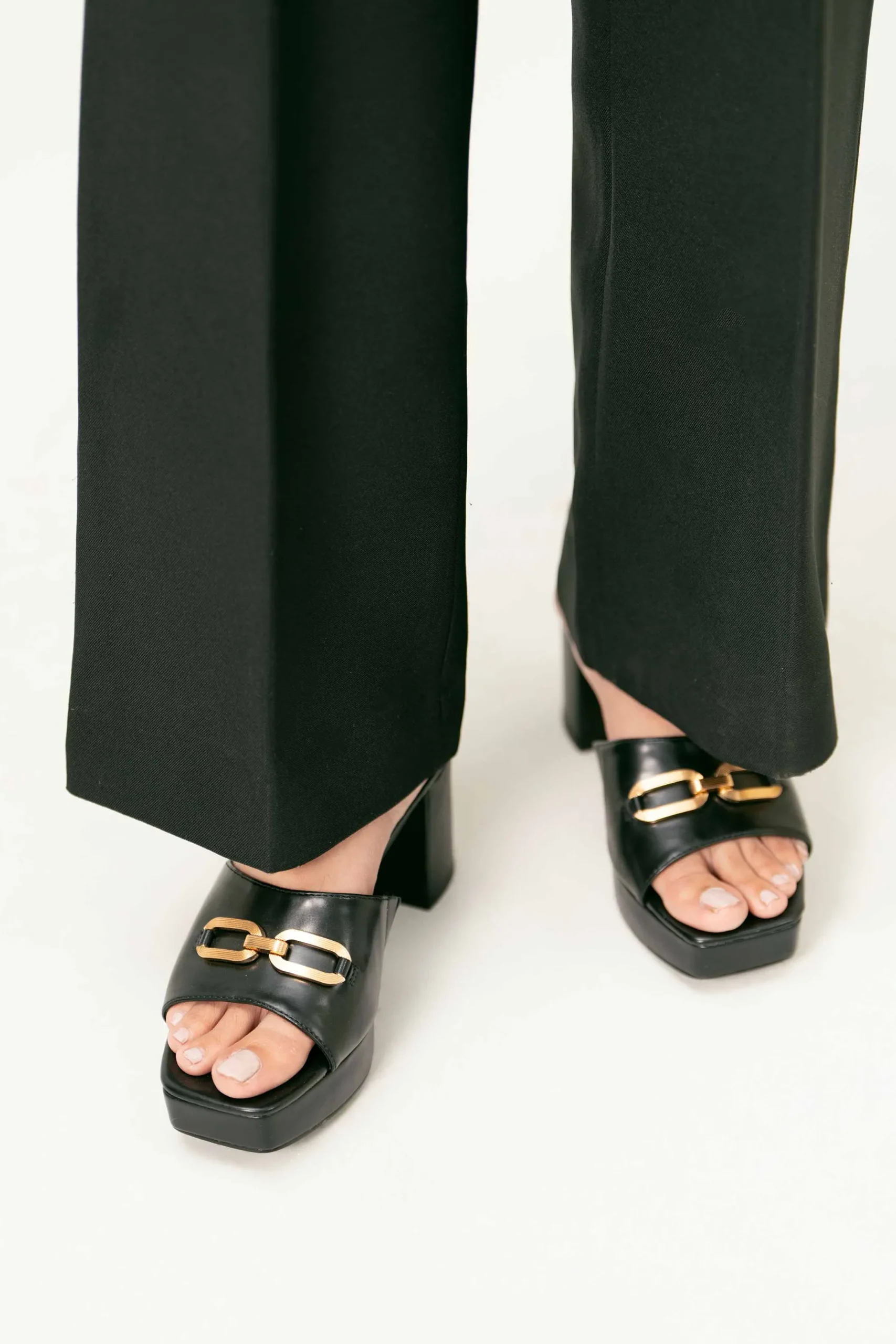 Black Block Heels-440692903