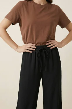 Black Women Pants-447980103