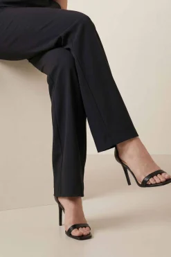Black Women Pants-447950103