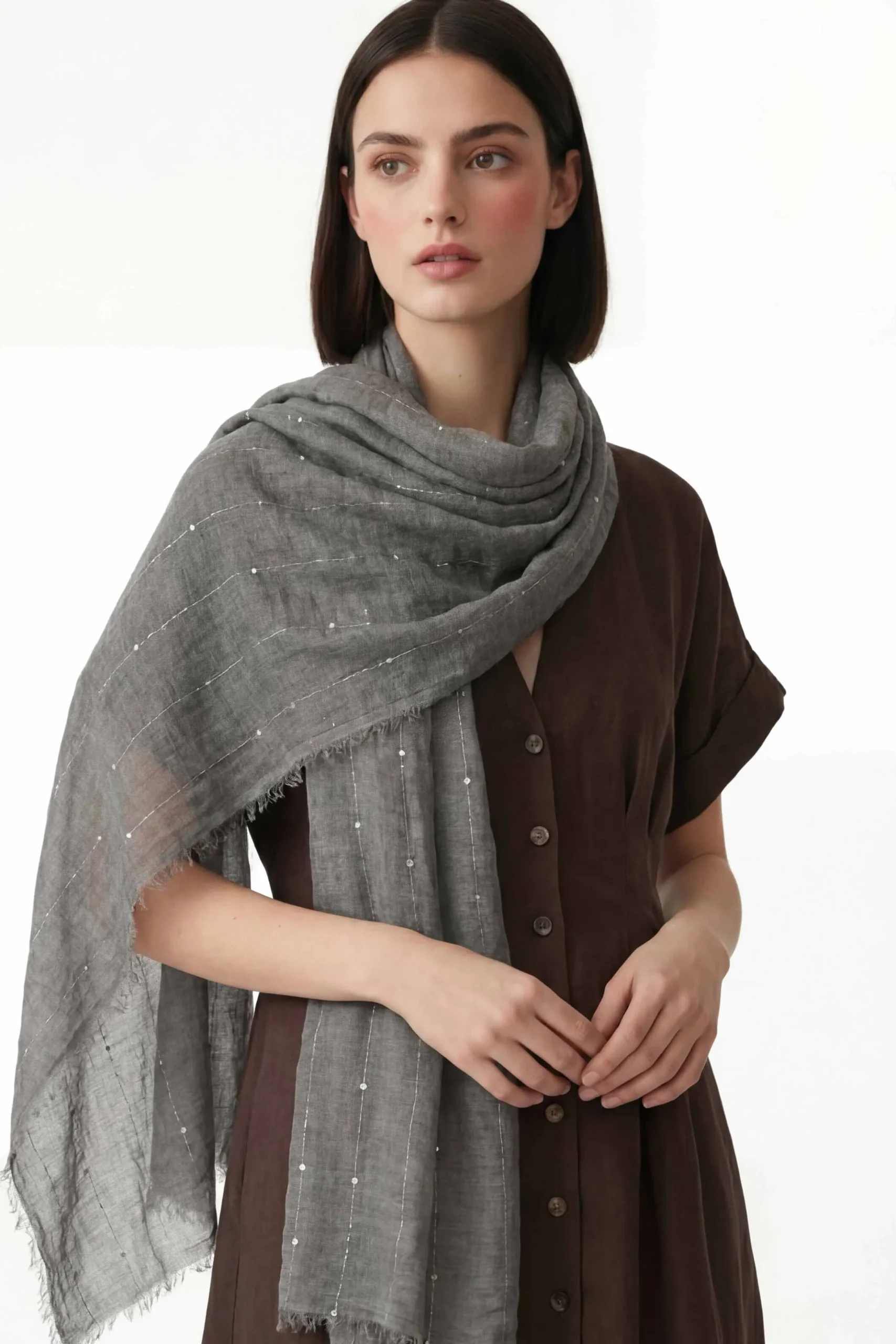 Black Women Scarf-443392103