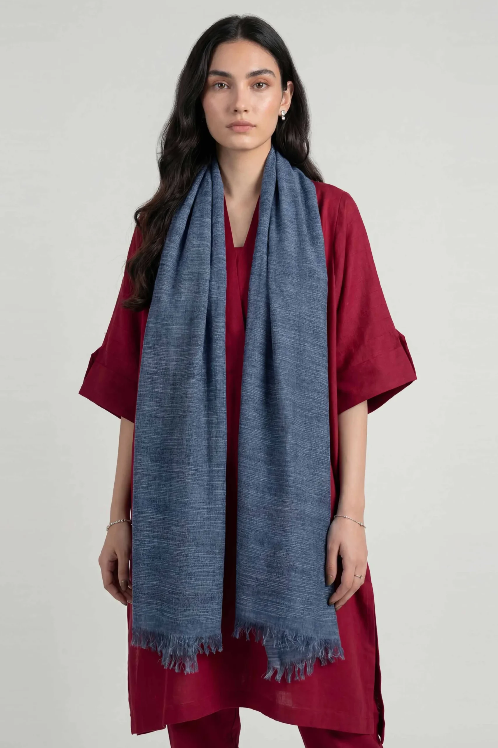 Blue Women Scarf-447732108