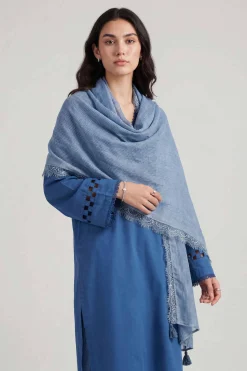 Blue Women Scarf-447892108