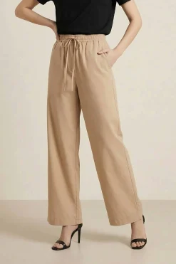 Camel Women Pants-447980129