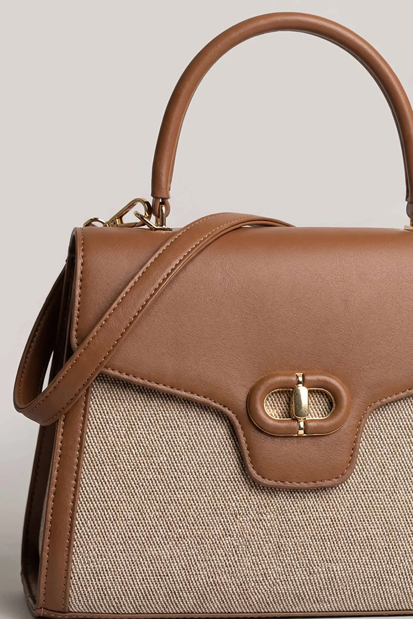 Coffee Shoulder Bag-445532117