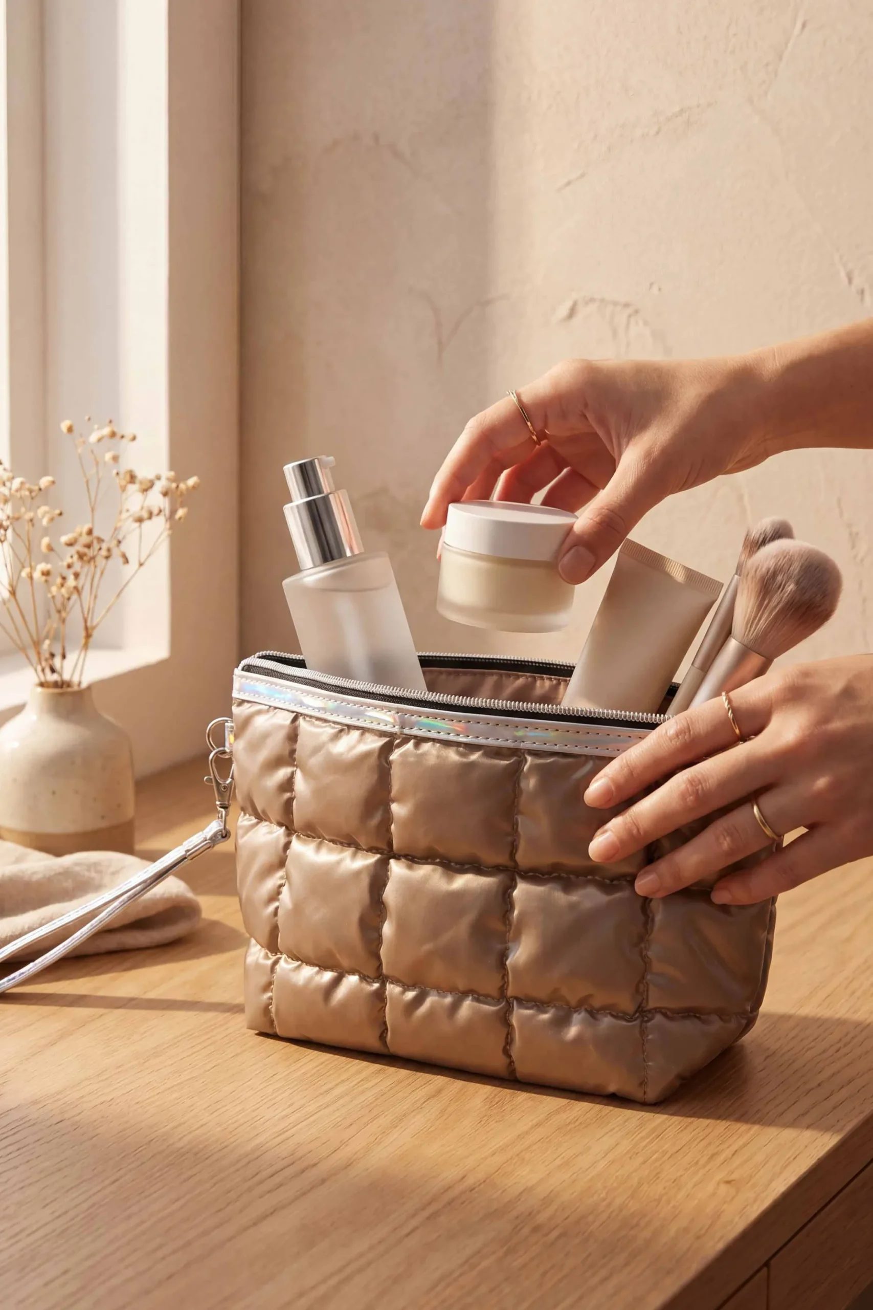 Coffee Vanity Bag-448412117