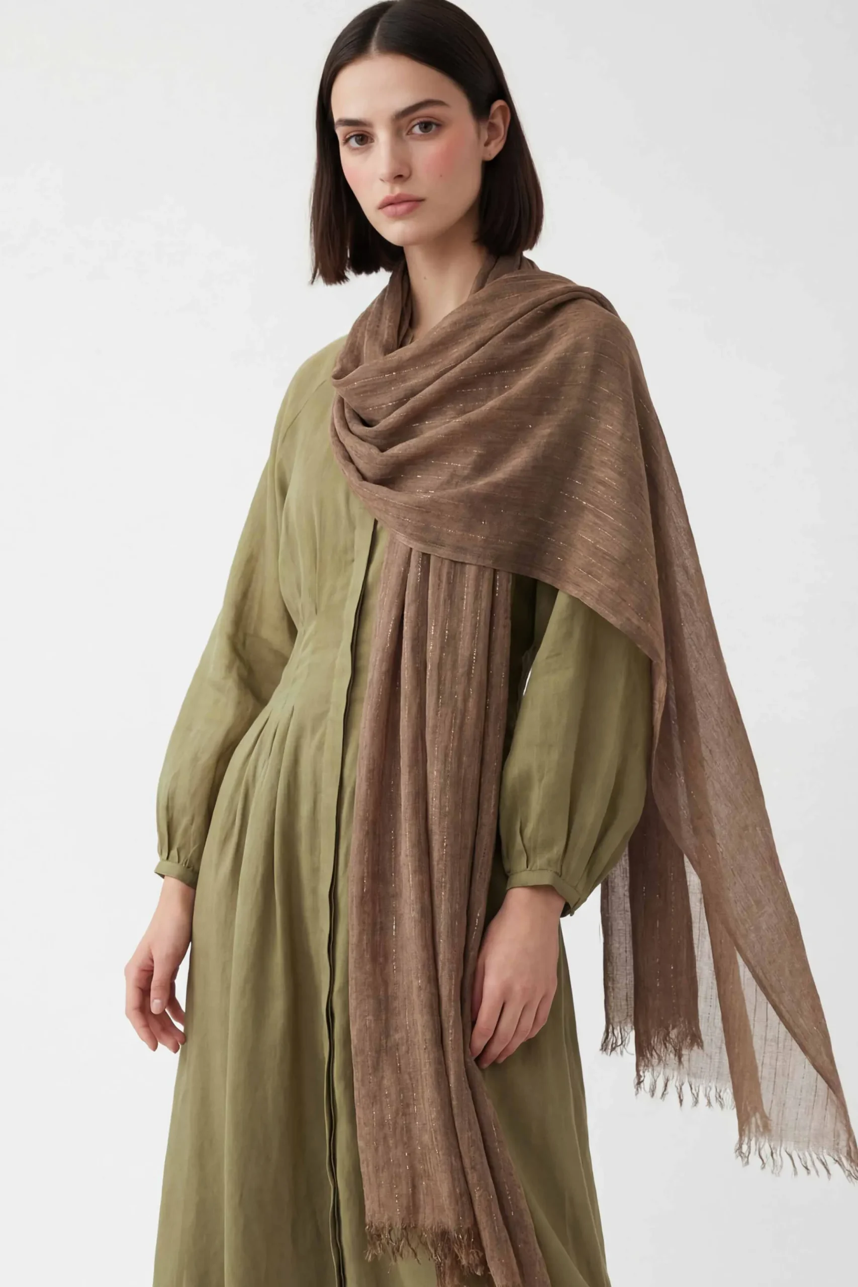 Coffee Women Scarf-443422117