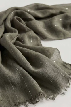 Dark Green Women Scarf-443392104