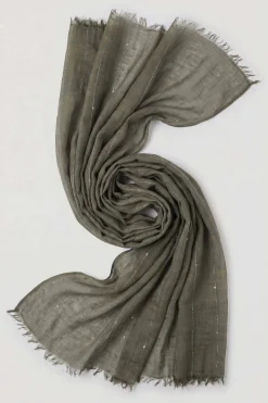 Dark Green Women Scarf-443392104