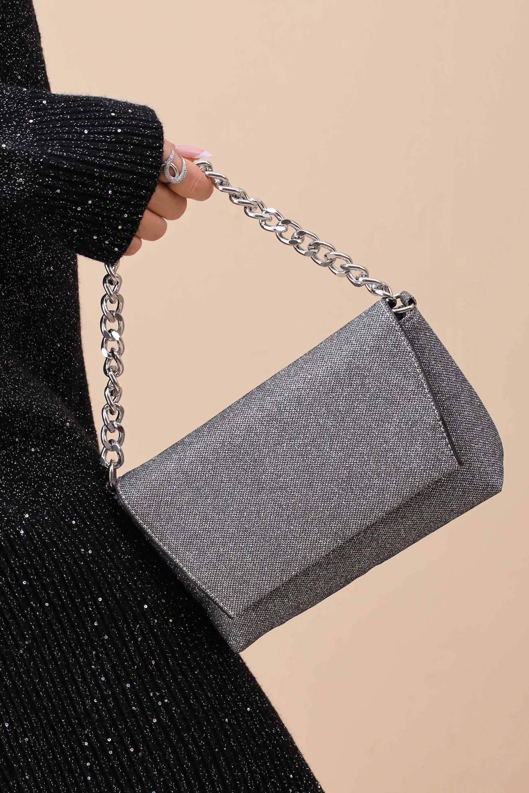 Dark Grey Clutch-445752121