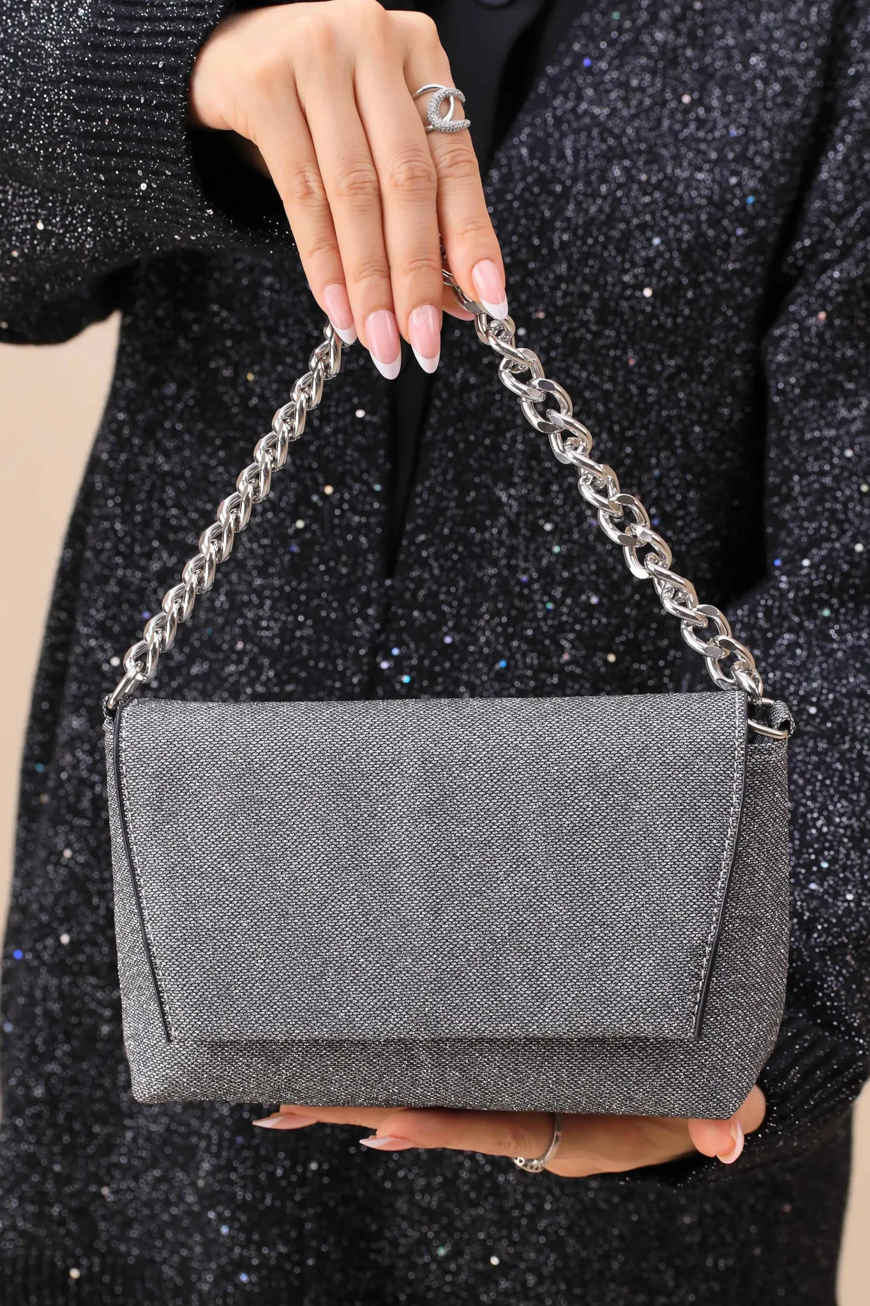 Dark Grey Clutch-445752121