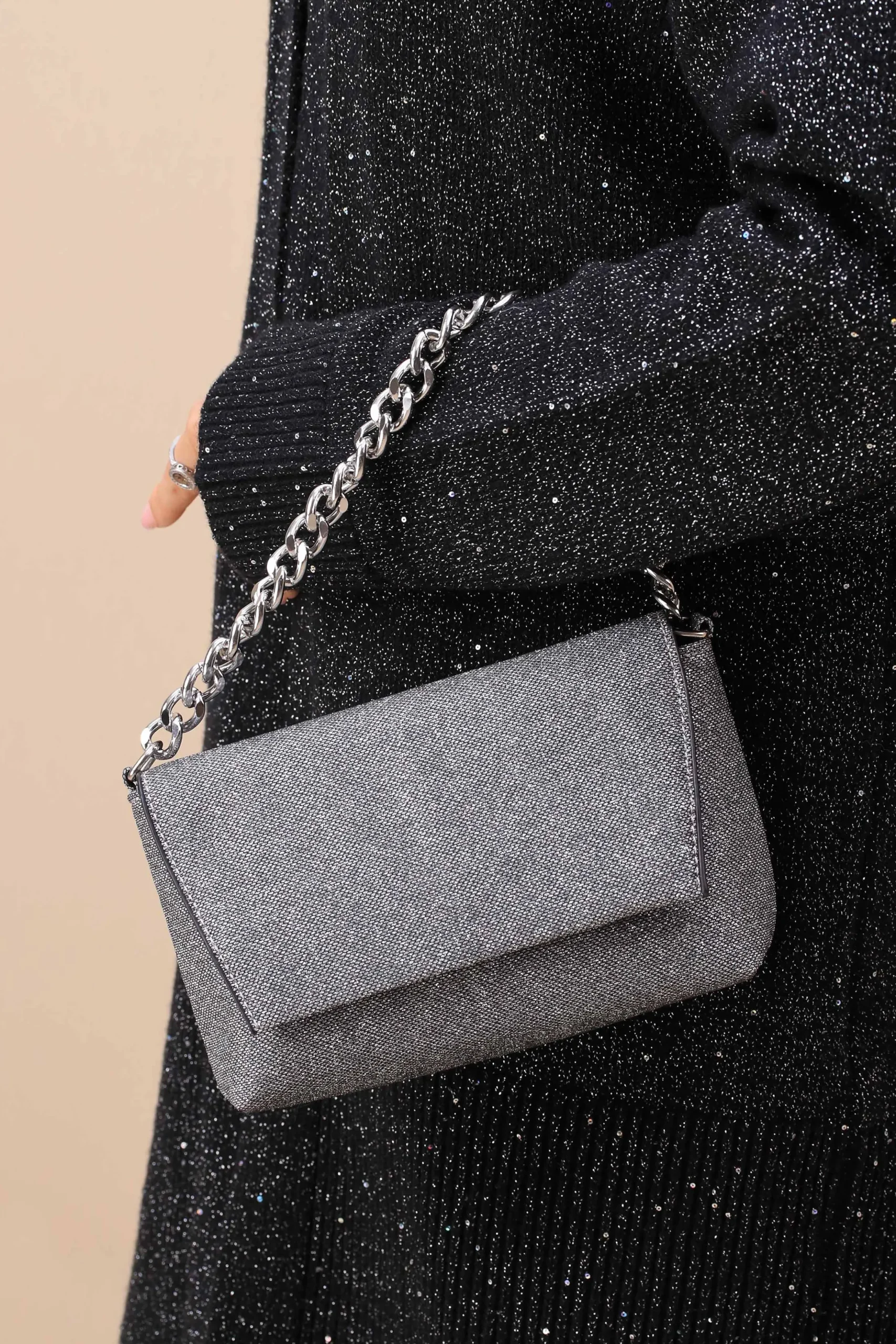 Dark Grey Clutch-445752121