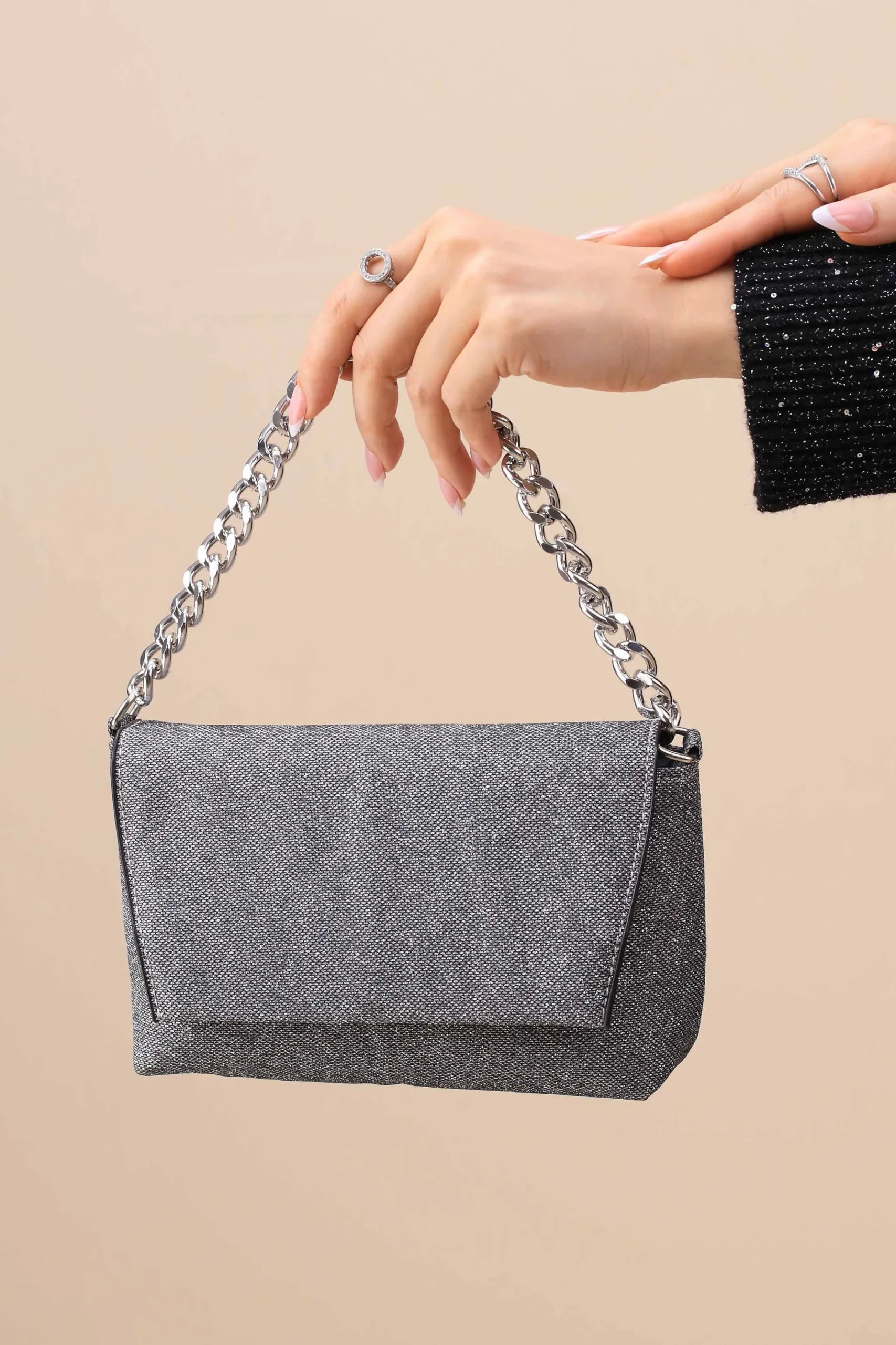 Dark Grey Clutch-445752121