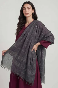 Dark Grey Women Scarf-447772120