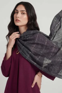 Dark Grey Women Scarf-447772120