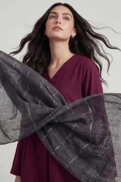 Dark Grey Women Scarf-447772120