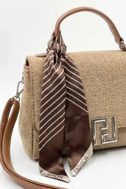 Dark Khaki Hand Bag-449172129
