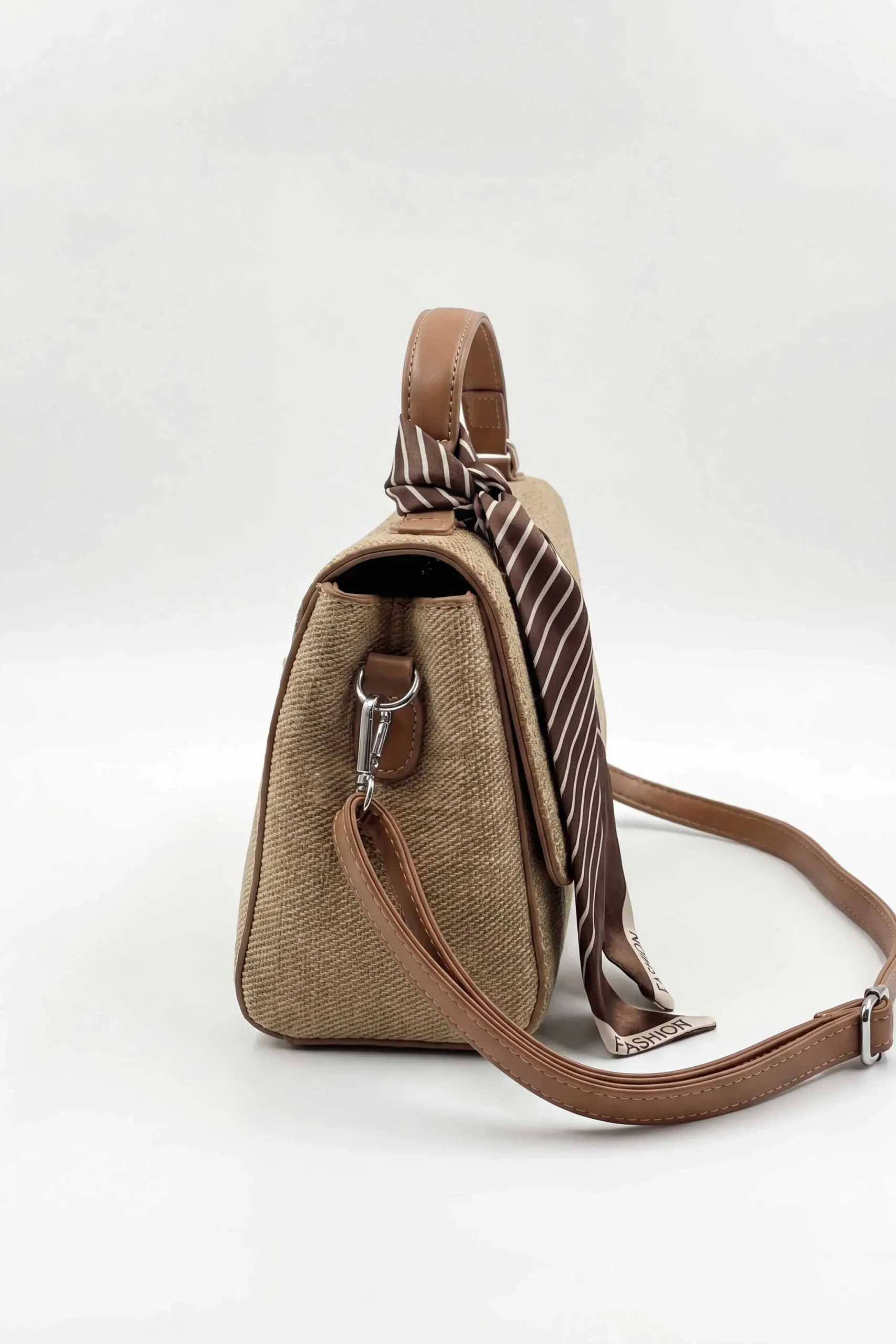 Dark Khaki Hand Bag-449172129