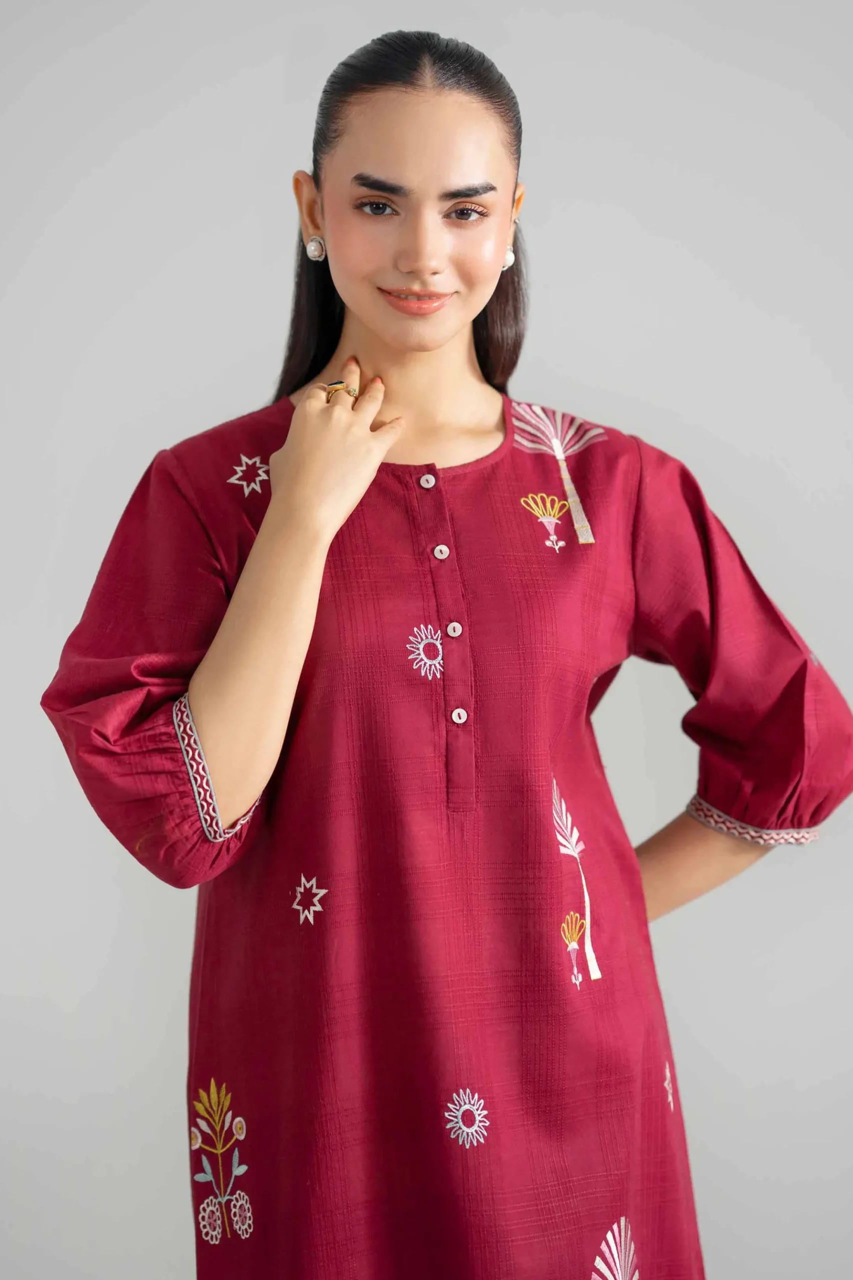 Embroidered Dress - AS26-58