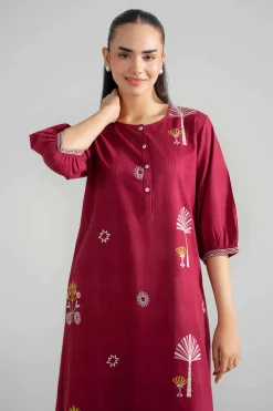 Embroidered Dress - AS26-58