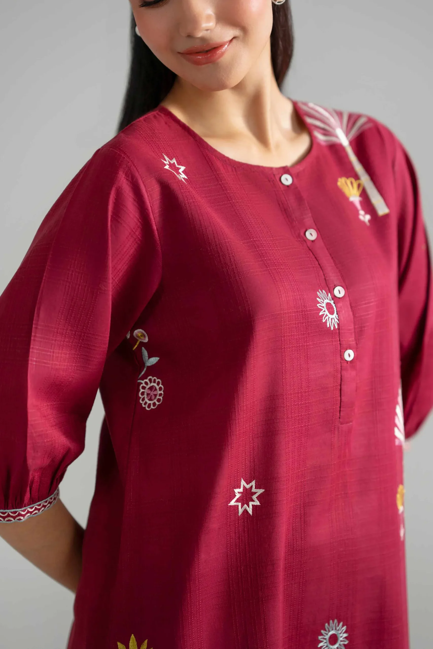 Embroidered Dress - AS26-58