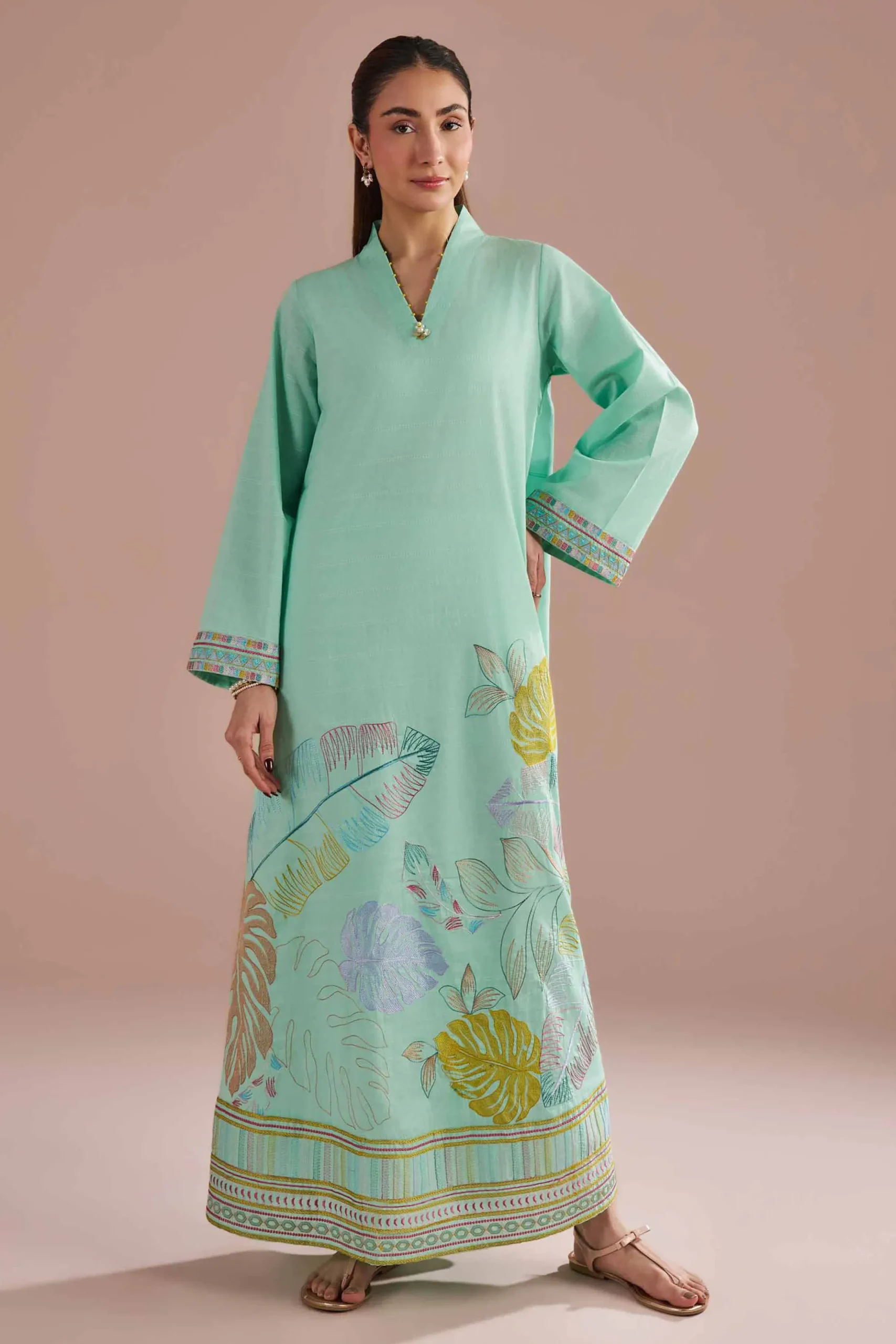 Embroidered Dress - FE26-30