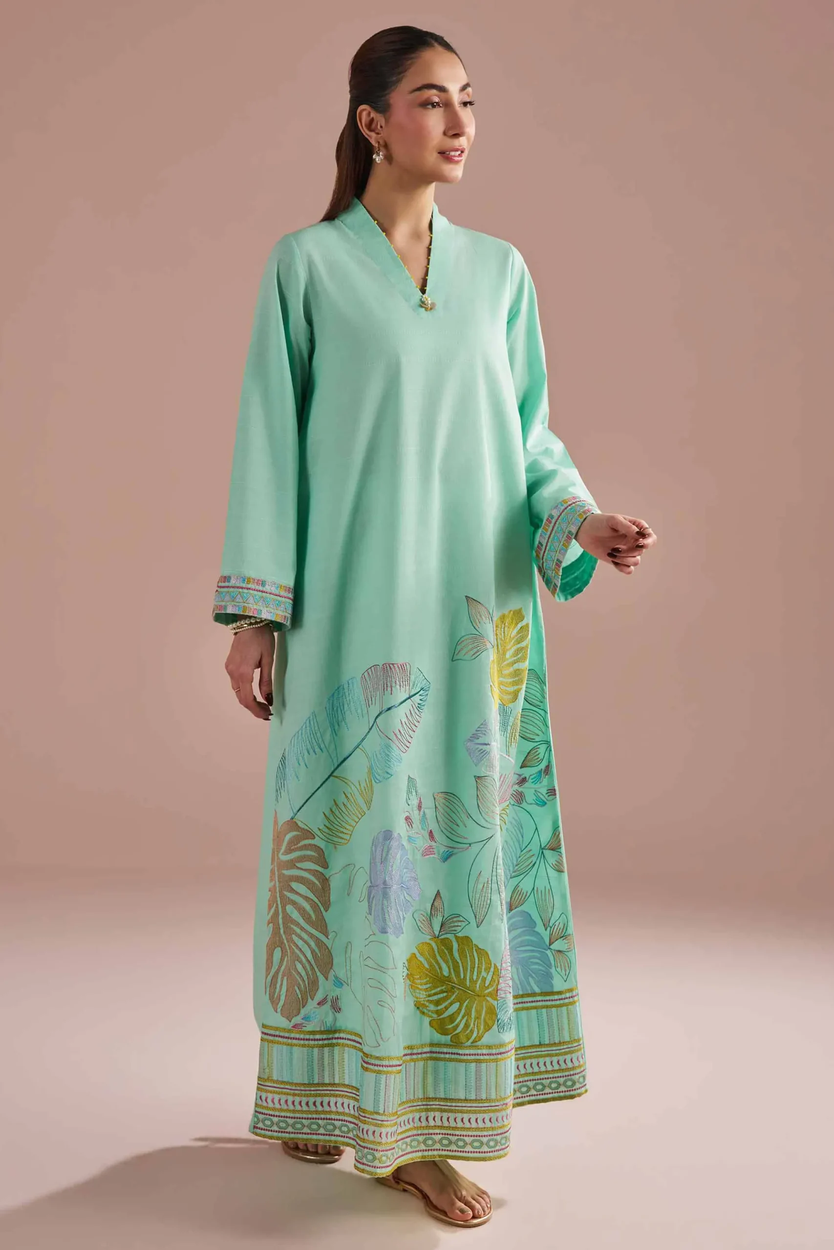 Embroidered Dress - FE26-30