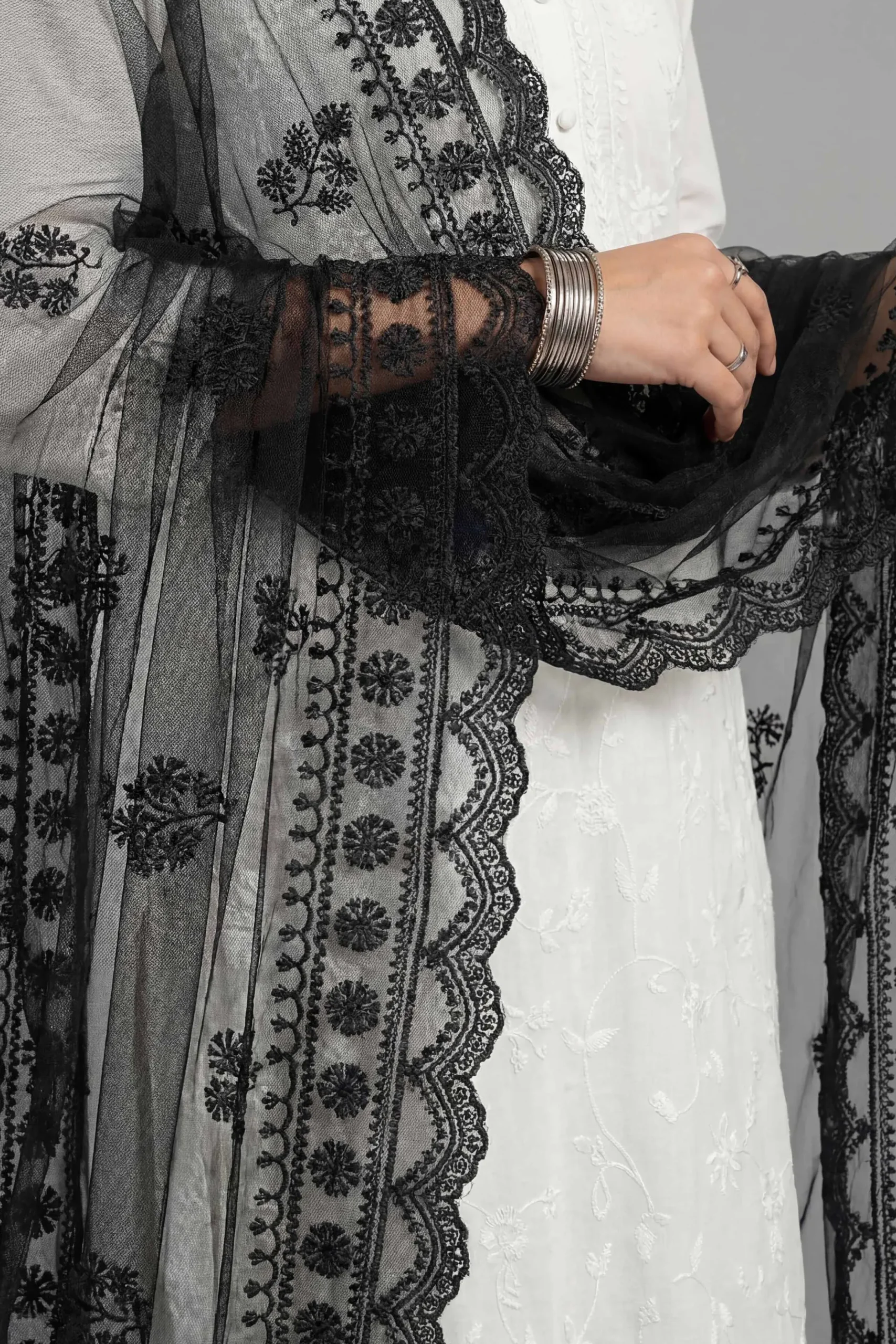 Embroidered Dupatta - KFE26-124