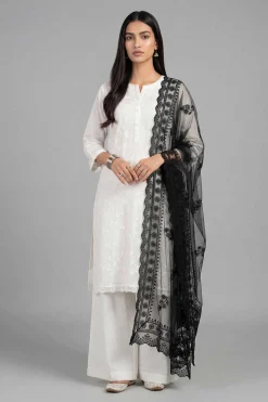 Embroidered Dupatta - KFE26-124