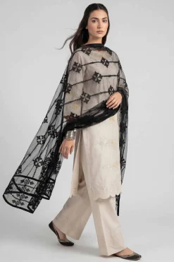 Embroidered Dupatta - KFE26-194