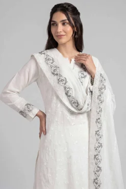Embroidered Dupatta - KFE26-193