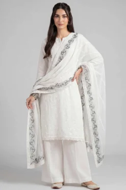 Embroidered Dupatta - KFE26-193