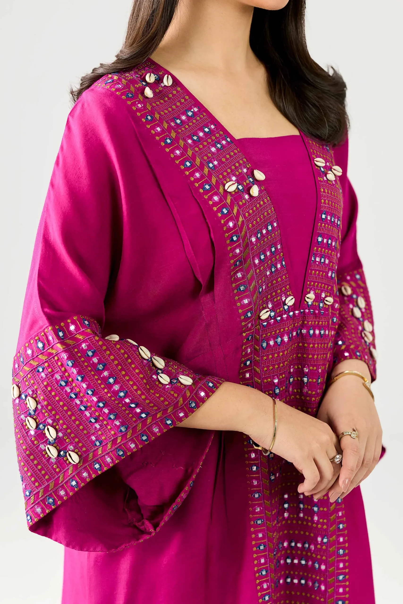 Embroidered Kaftan - FE26-61