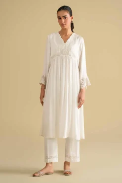 Embroidered Loungewear Gown - KLS26-11