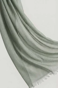 Green Women Scarf-443432104