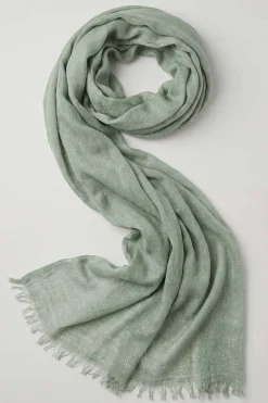 Green Women Scarf-443432104