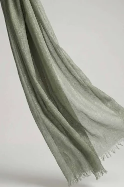 Green Women Scarf-443432104