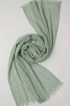 Green Women Scarf-443442104