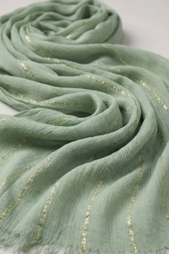 Green Women Scarf-443442104