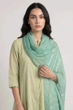 Green Women Scarf-447782104