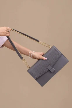 Grey Shoulder Bag-445642111