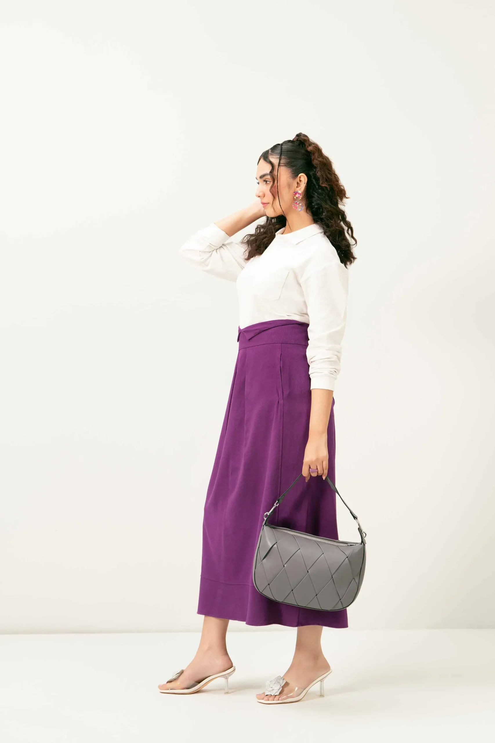 Grey Shoulder Bag-440912111