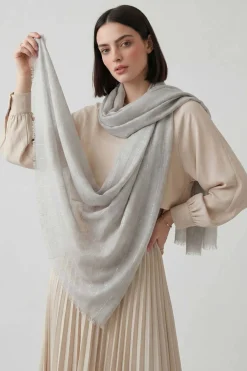 Grey Women Scarf-443392111