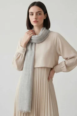 Grey Women Scarf-443392111