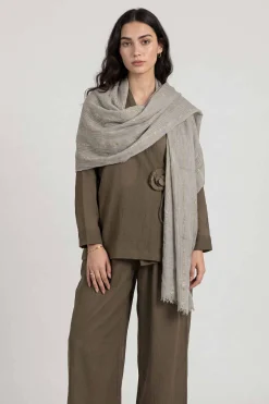 Grey Women Scarf-447792111